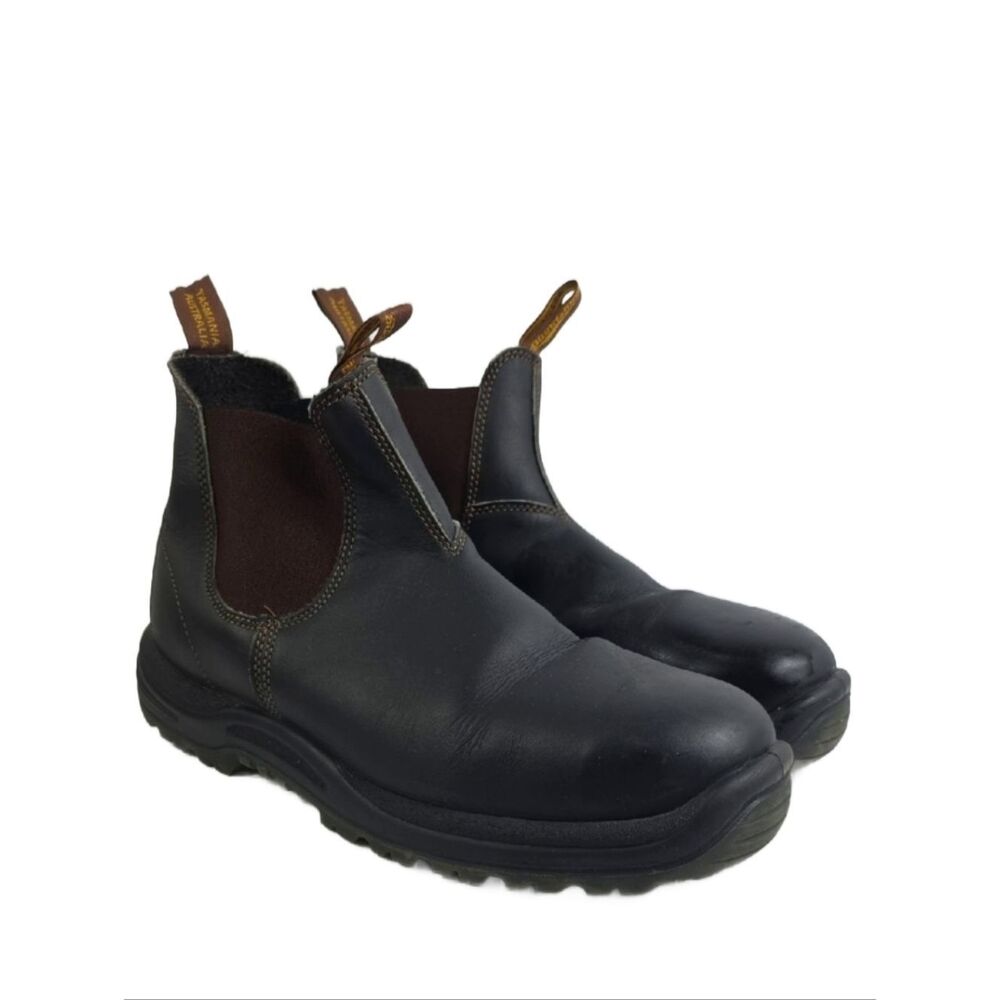 Blundstone Stout Brown Leather Composite Toe Safety Men's‎  boots